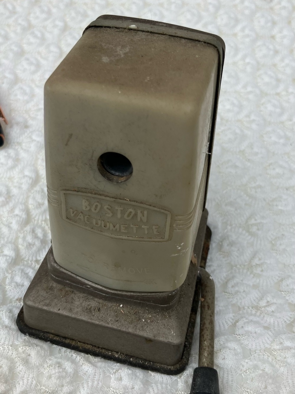 Vintage BOSTON Vacuumette Pencil Sharpener w/ Suction Cup Base Made in the USA